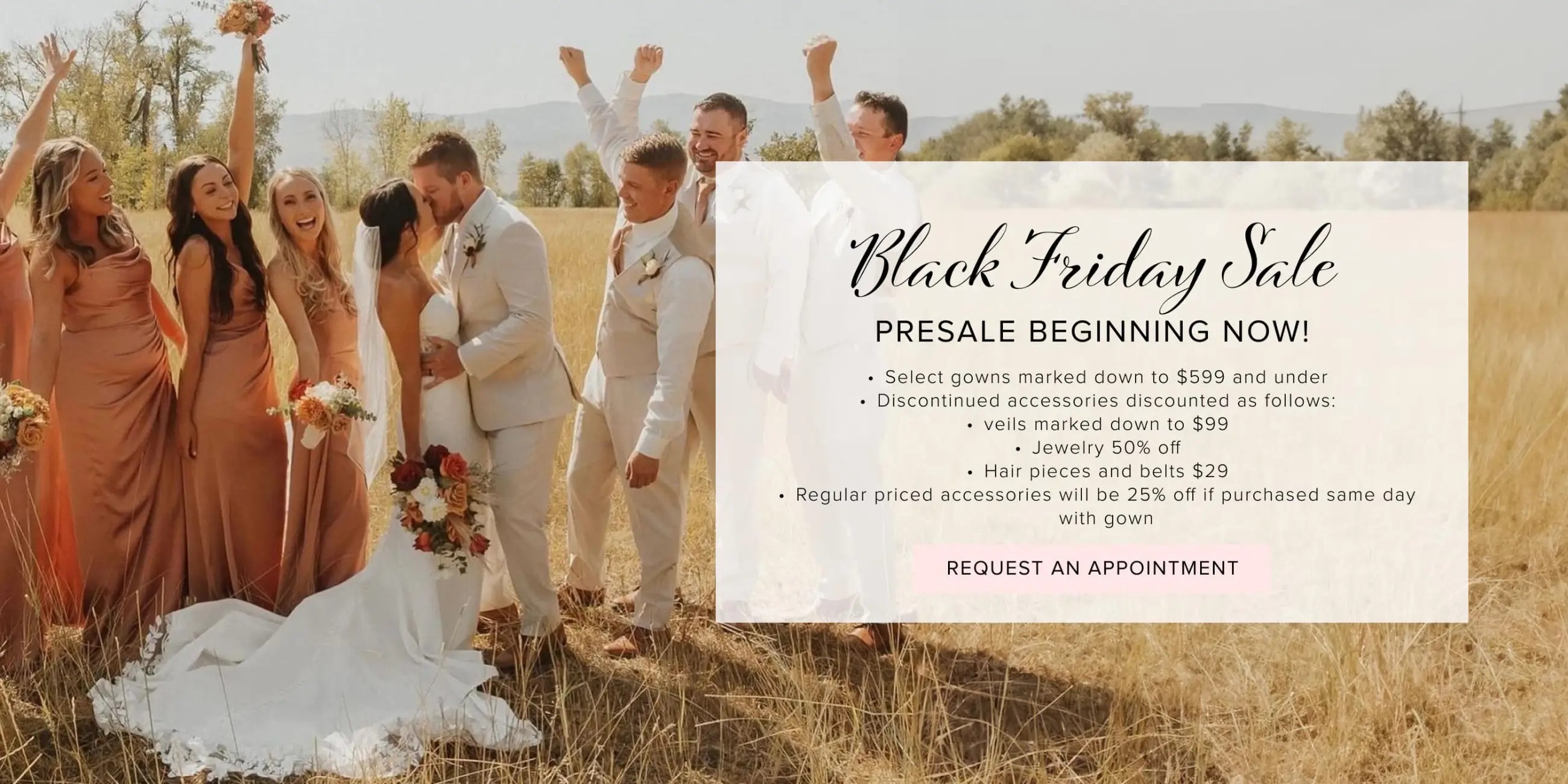 Black Friday Sale at After 5 Bridal & Gentleman Jacks